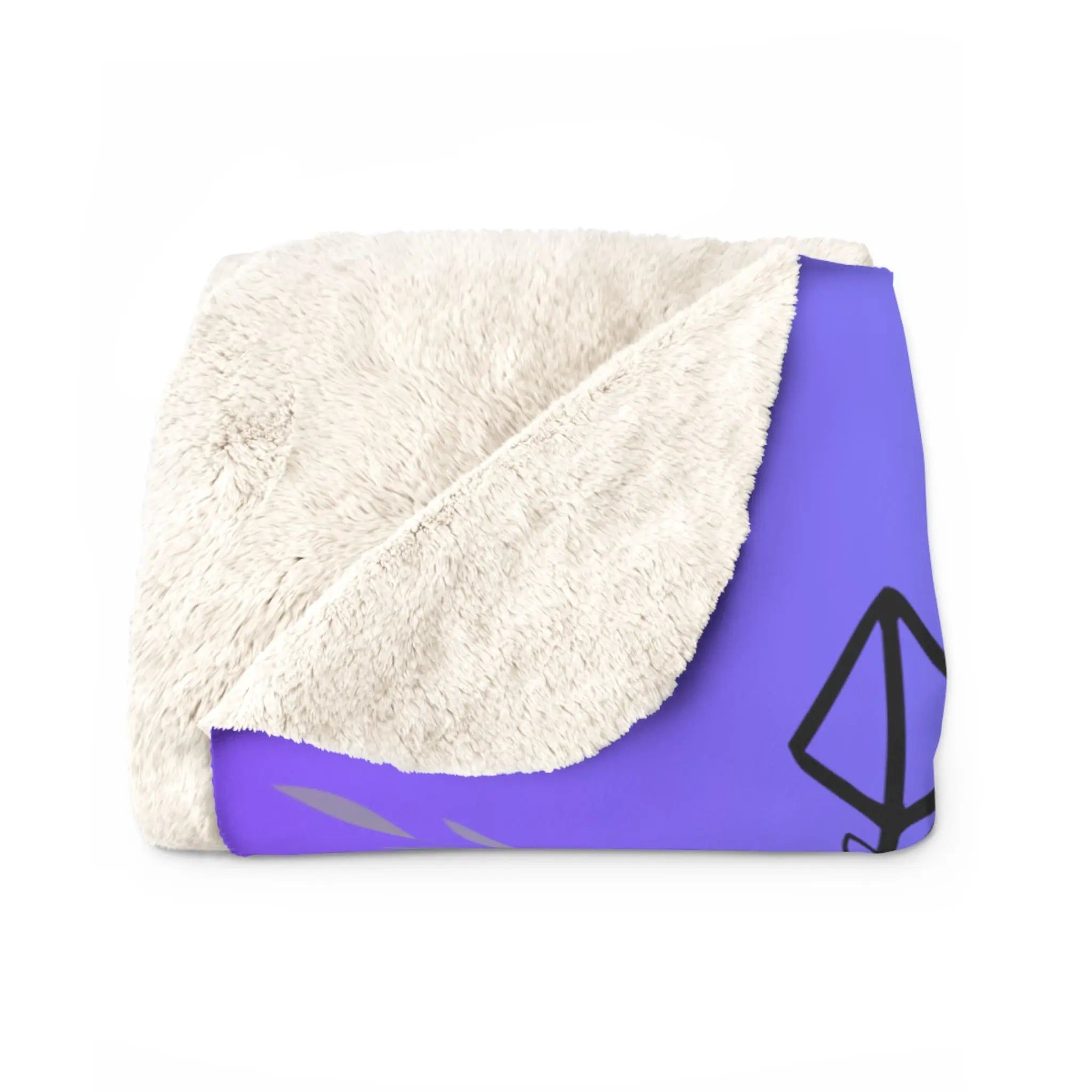 Printify Norse Rune Cozy Sherpa Fleece Blanket — Ultra-Soft Reversible - Blankets Home Decor