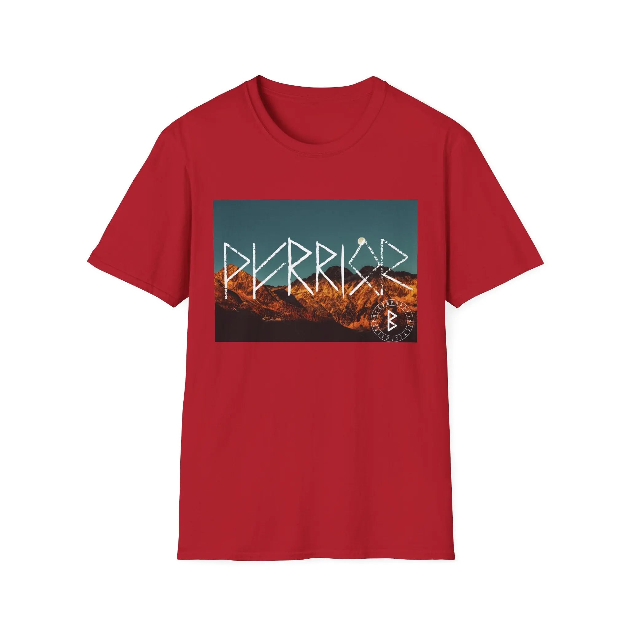 Printify Warrior Rune T-Shirt — Viking Rune Graphic Tee - T-Shirts T-Shirt