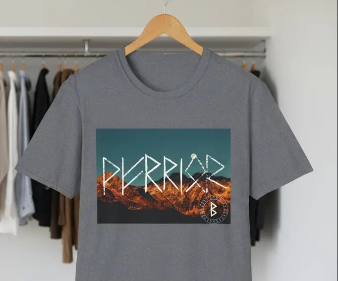 Printify Warrior Rune T-Shirt — Viking Rune Graphic Tee - T-Shirts T-Shirt