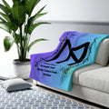 Printify Norse Rune Cozy Sherpa Fleece Blanket — Ultra-Soft Reversible - Blankets Home Decor