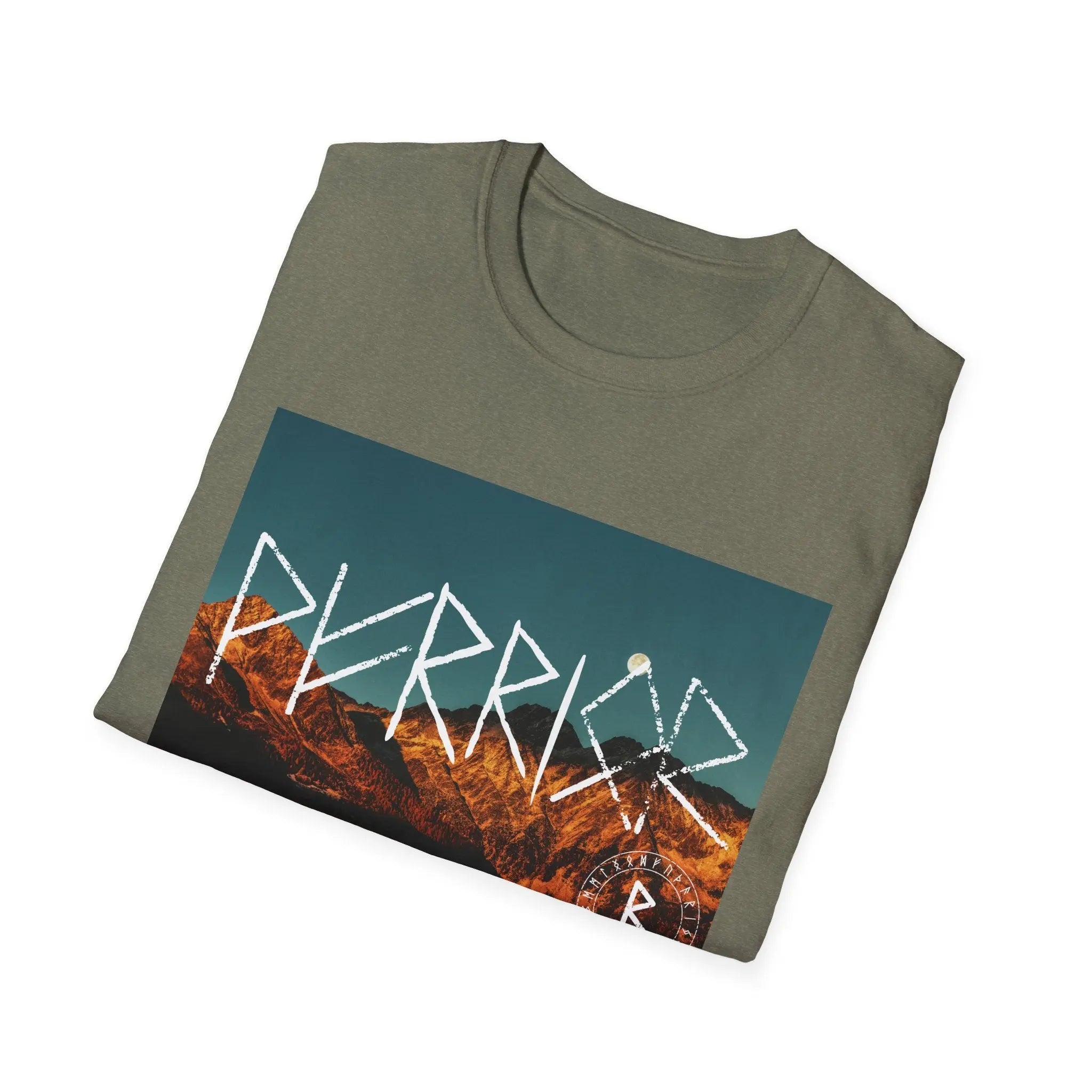 Printify Warrior Rune T-Shirt — Viking Rune Graphic Tee - T-Shirts T-Shirt