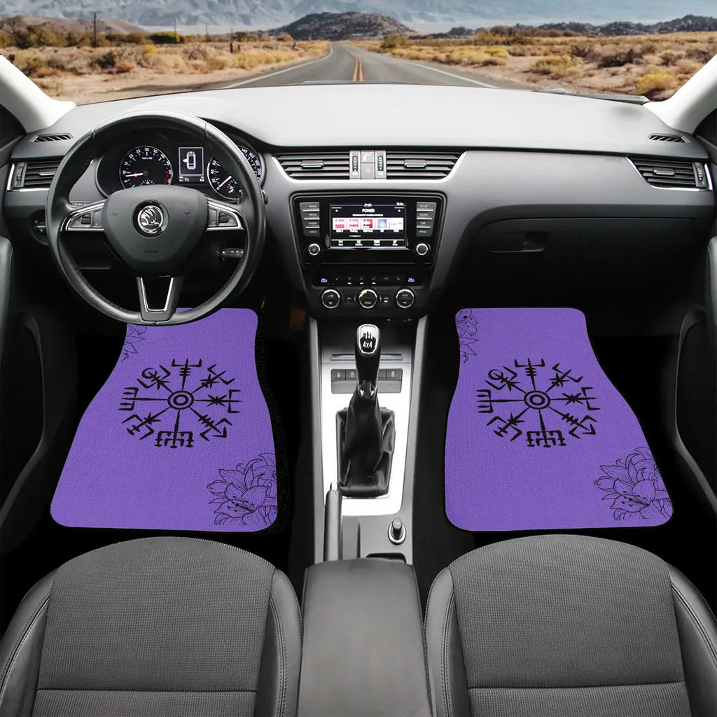 Valkyrie Threads! vegvisir design Custom Car Floor Mats (Front, or Full Set Options) - Floor Mats car floor mats