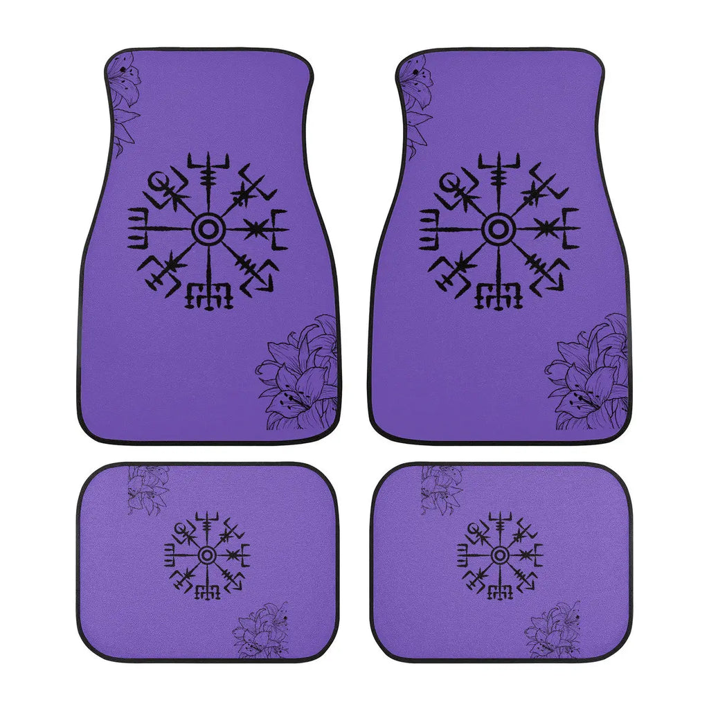 Valkyrie Threads! vegvisir design Custom Car Floor Mats (Front, or Full Set Options) - Floor Mats car floor mats