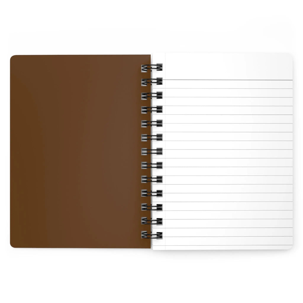 Printify Bear Spirit Spiral Journal — Norse Rune Mandala Notebook - Journals Paper products