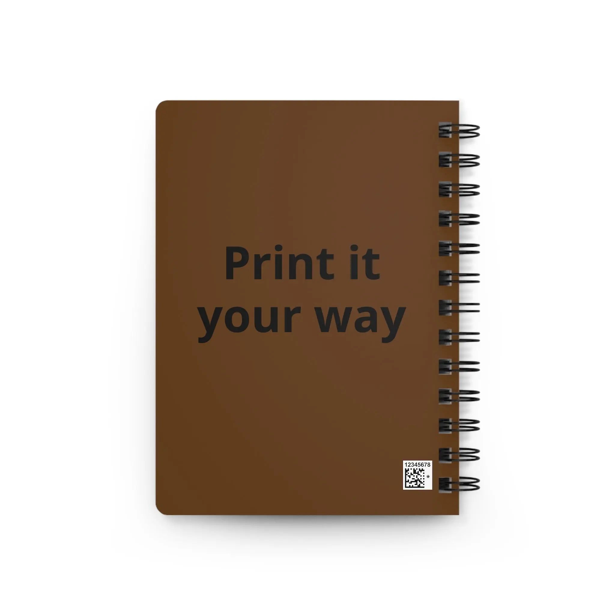 Printify Bear Spirit Spiral Journal — Norse Rune Mandala Notebook - Journals Paper products