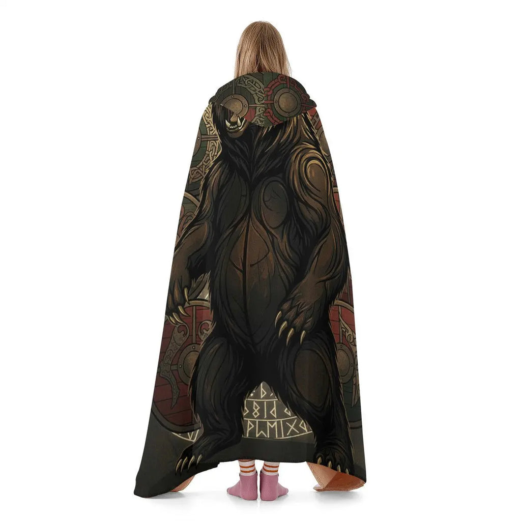 Valkyrie Threads! Berserker Fury Hooded Blanket - Blankets Hooded Blanket