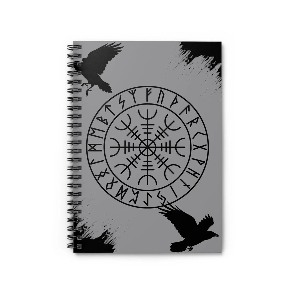 Printify Helm of Awe Spiral Notebook - Ruled Line - Notebooks & Notepads Paper products