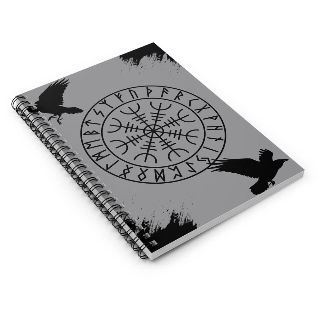 Printify Helm of Awe Spiral Notebook - Ruled Line - Notebooks & Notepads Paper products