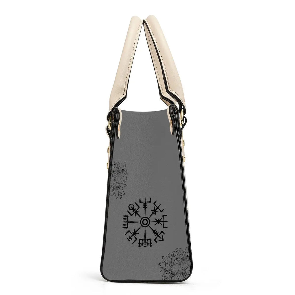 Valkyrie Threads! Norse Inspired Luxury Women PU Tote Bag - White - Shopper Bags Tote bags