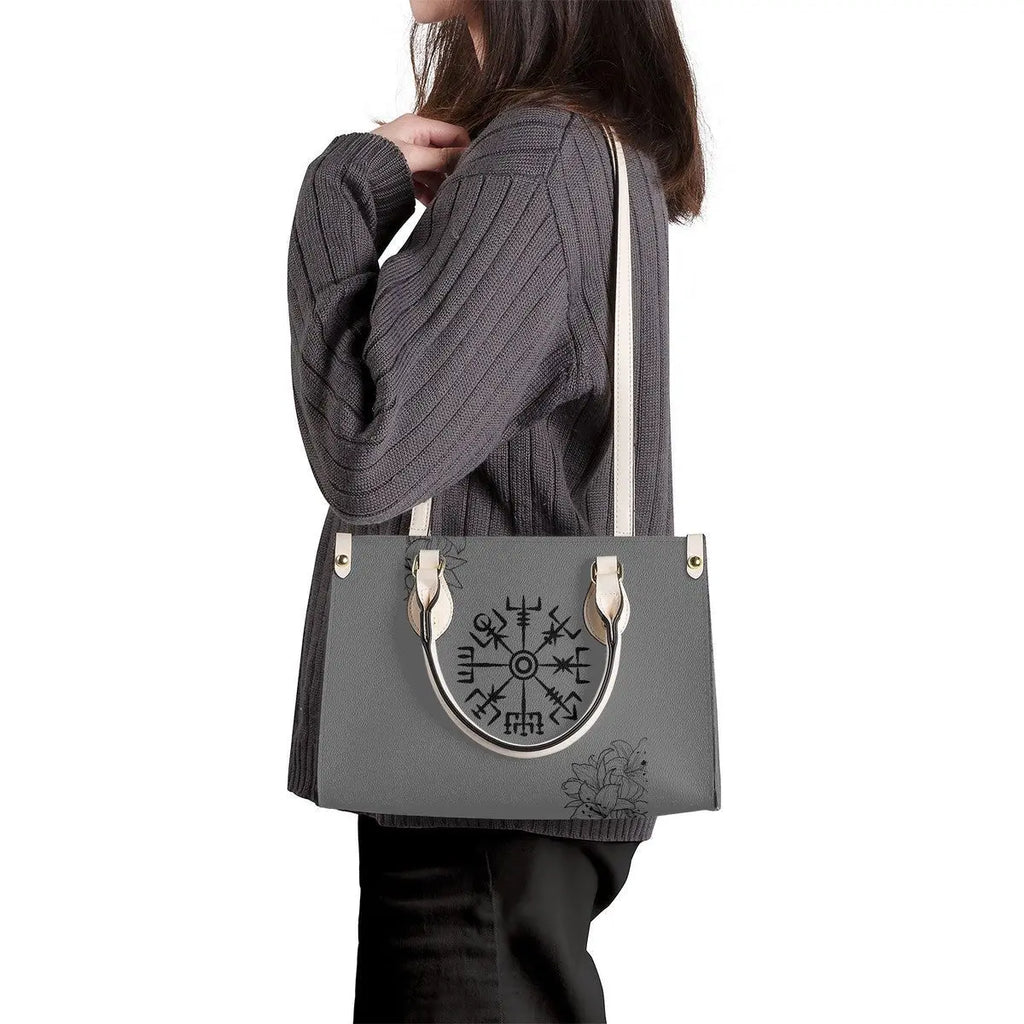Valkyrie Threads! Norse Inspired Luxury Women PU Tote Bag - White - Shopper Bags Tote bags