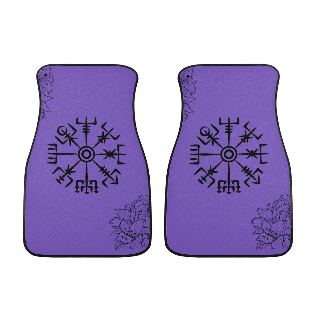 Valkyrie Threads! vegvisir design Custom Car Floor Mats (Front, or Full Set Options) - Floor Mats car floor mats