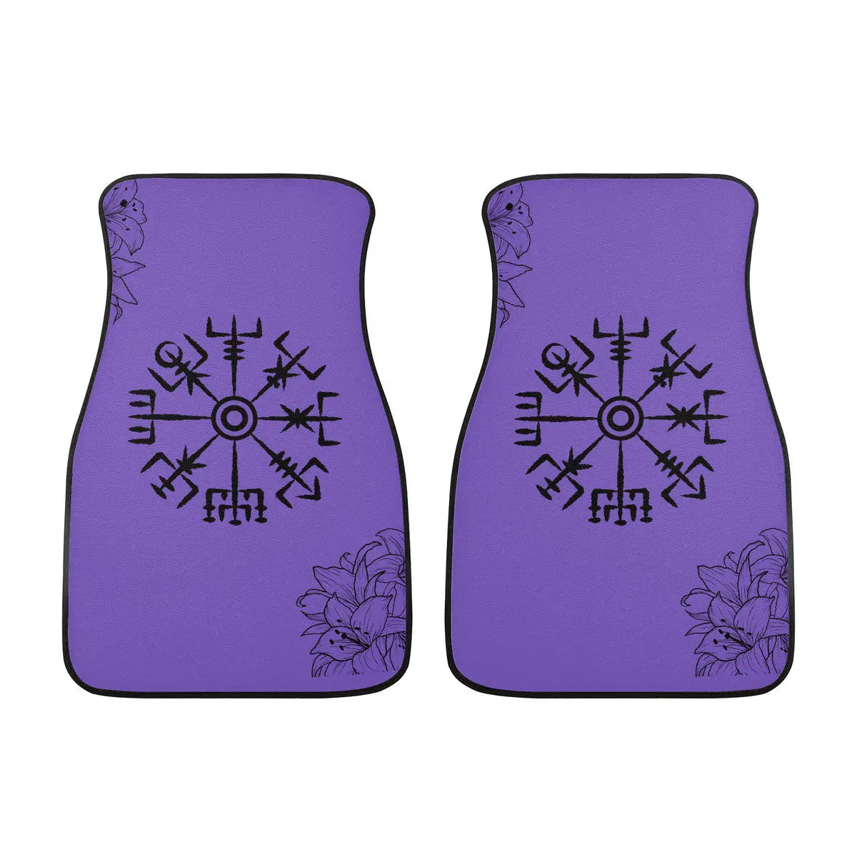 Valkyrie Threads! vegvisir design Custom Car Floor Mats (Front, or Full Set Options) - Floor Mats car floor mats