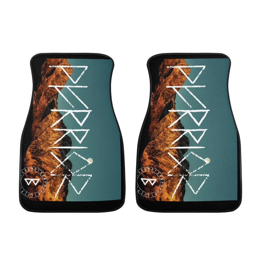 Valkyrie Threads! Warrior Rune Norse Design Car Floor Mats - Floor Mats car floor mats